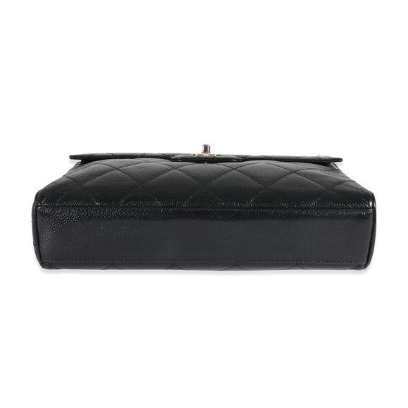 Chanel Black Caviar Vintage Single Flap Bag - Picture 3 of 6